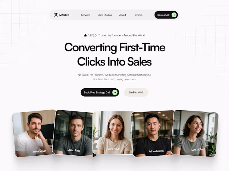 Cover image for Landing Page Concept for Marketing Agency
