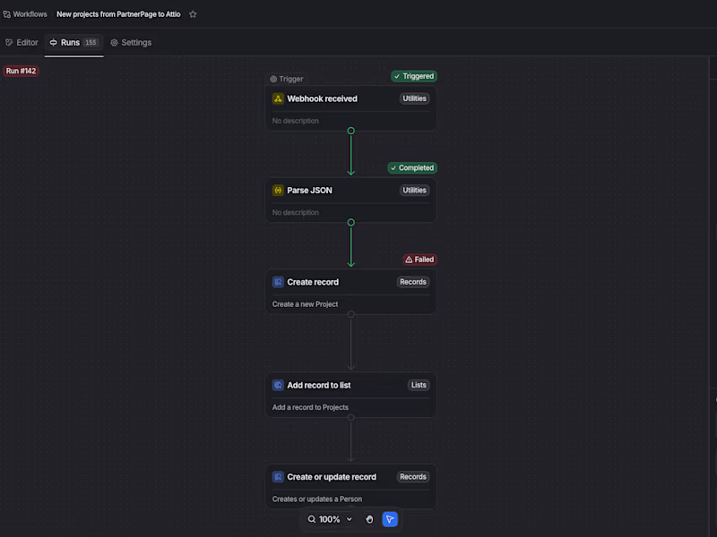 Cover image for Automated CRM system for Marketplace company built in Attio