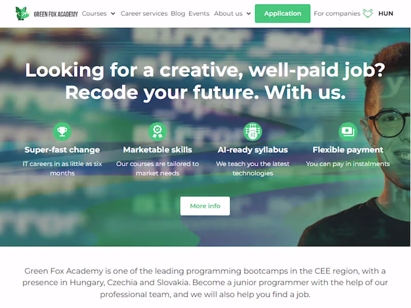 Cover image for Green Fox Academy: Multi-language Website Development