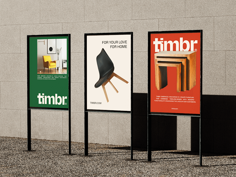 Cover image for Timbr furniture - Brand identity