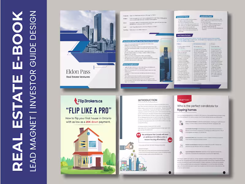 Cover image for I will design Real Estate eBook, Lead Magnet in Canva / InDesign