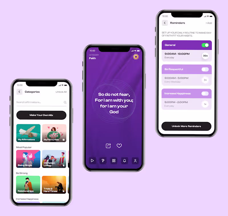 Cover image for Ray of Faith - Motivational Quotes Mobile App