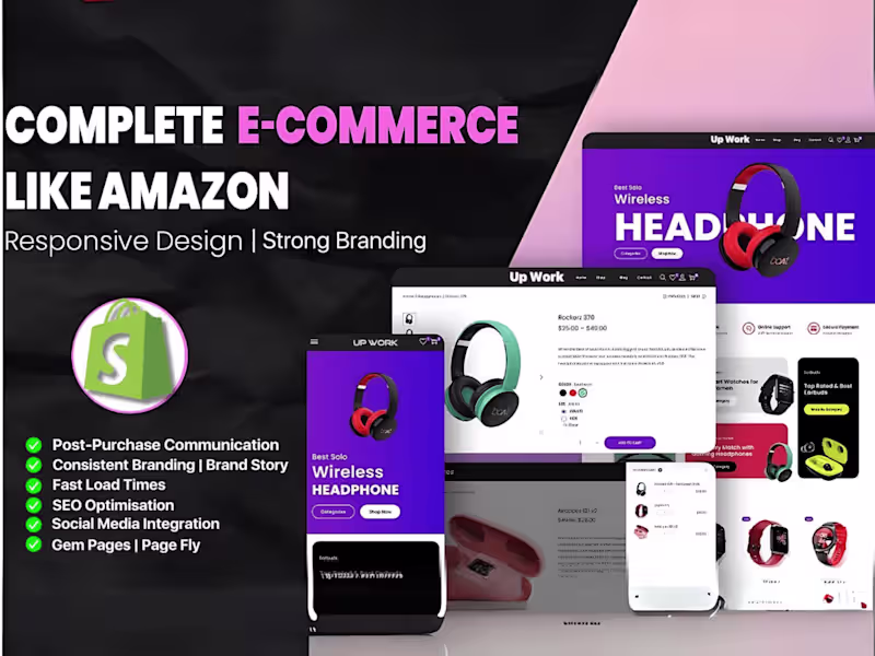 Cover image for Professional Shopify E-Commerce  Store Developer.