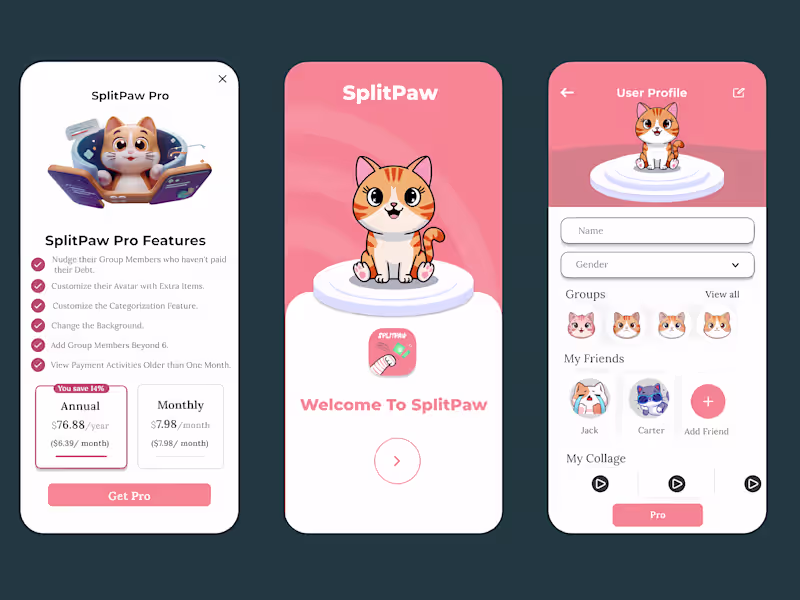 Cover image for 🐾 SplitPaw – A Whimsical Expense Sharing App with Personality