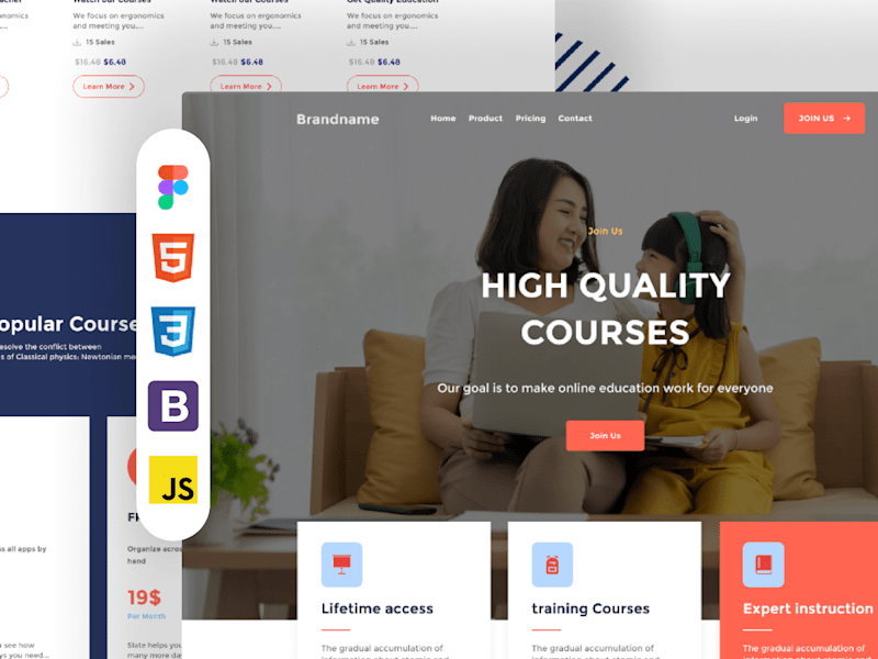 Cover image for HTML And CSS Template
