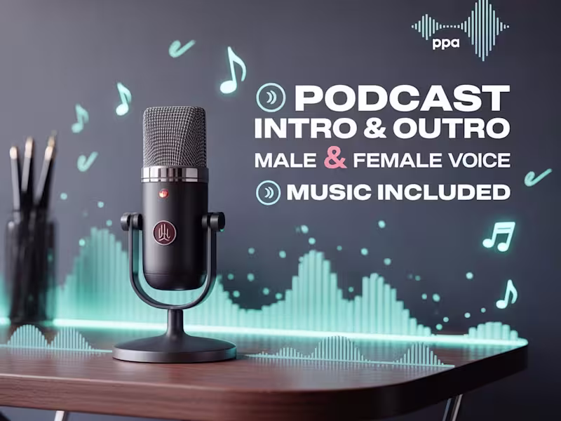 Cover image for Podcast Intro & Outro Voiceovers (Male & Female)