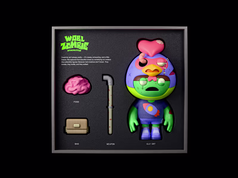 Cover image for WOBL IP Zombie Apocalypse (Blind Box Design)