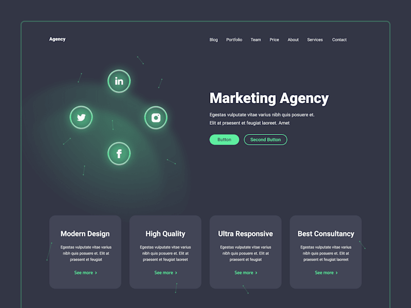 Cover image for Website for Marketing Agency