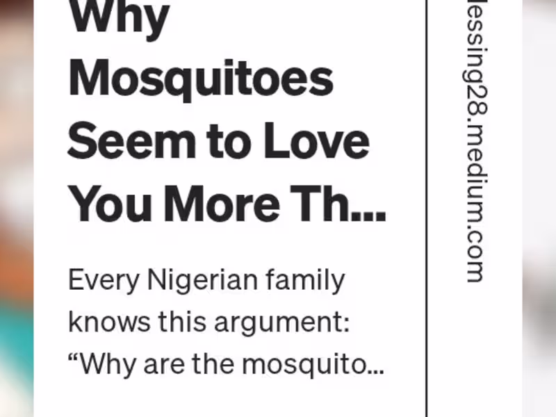 Cover image for Why Mosquitoes Seem To Love You More Than Your Siblings
