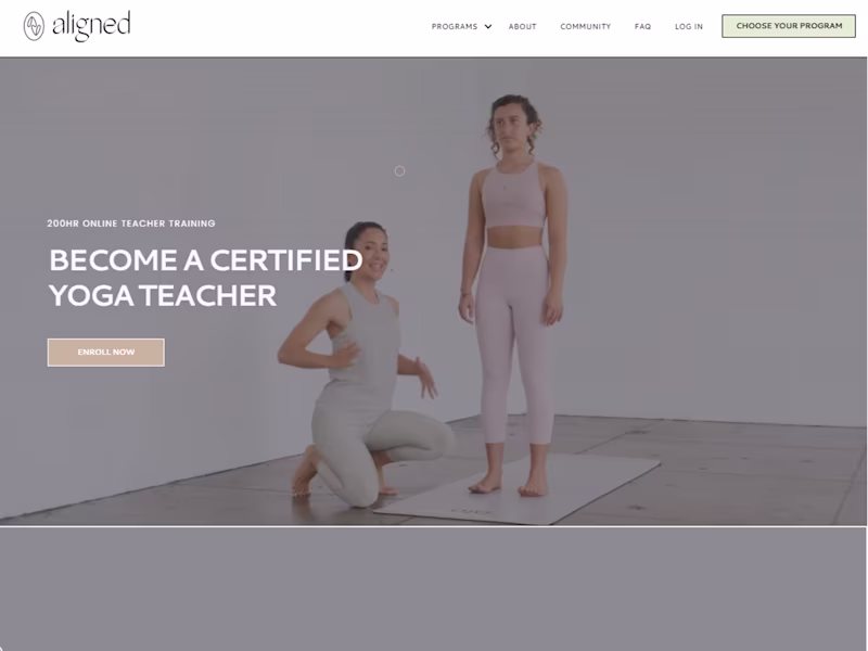 Cover image for Yoga coaching platform built with Kajabi