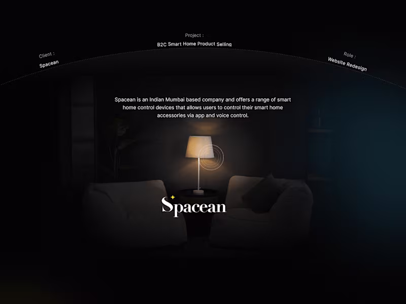 Cover image for Portfolio UI/UX Design for Spacean 
