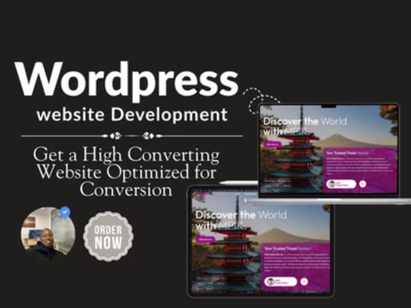 Cover image for Wordpress Website Design, Develop & Setup a Professional Website