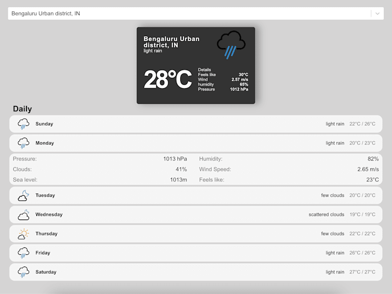 Cover image for Weather app 