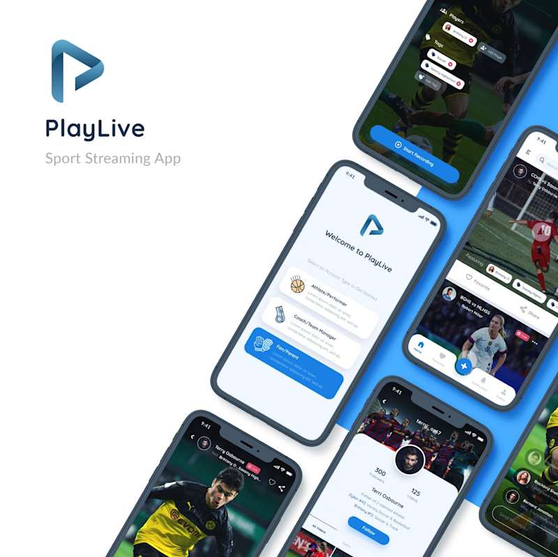 Cover image for UI Design for PlayLive Sports Streaming App