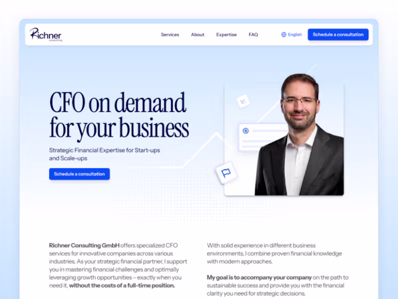 Cover image for Richner Consulting Website