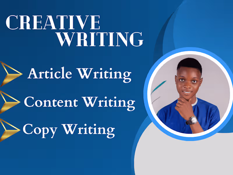 Cover image for I will do content writing, articles and other creative work
