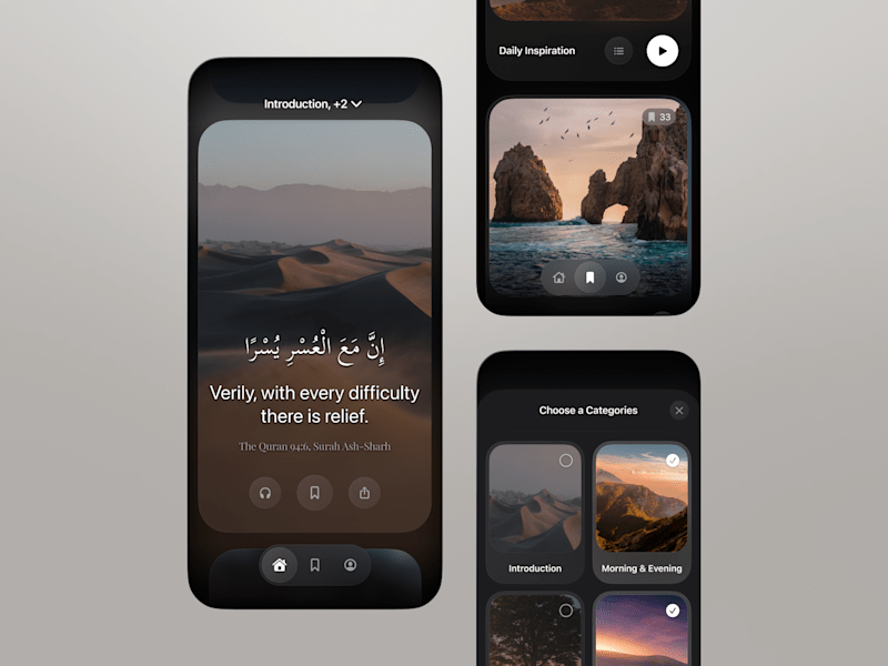 Cover image for Quran Quotes App Interface
