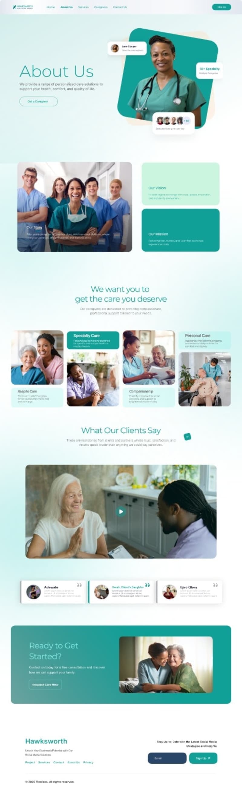 Cover image for Health Caregivers Platform – UI/UX Design