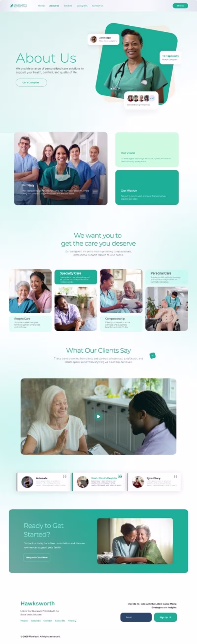 Cover image for Health Caregivers Platform – UI/UX Design