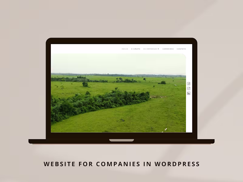 Cover image for Website for company on WordPress
