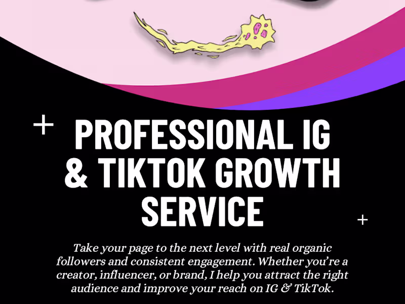 Cover image for Instagram & TikTok Organic Growth Services