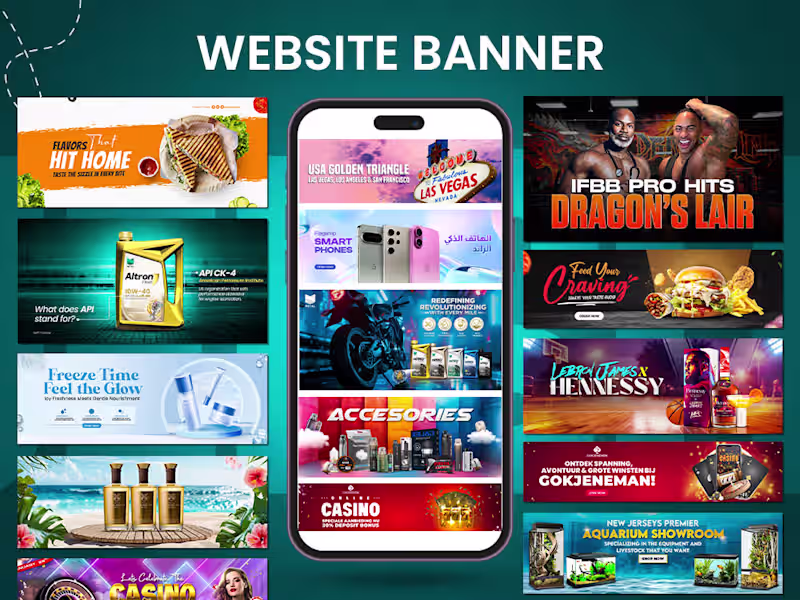 Cover image for You will get amazing & high quality website banners
