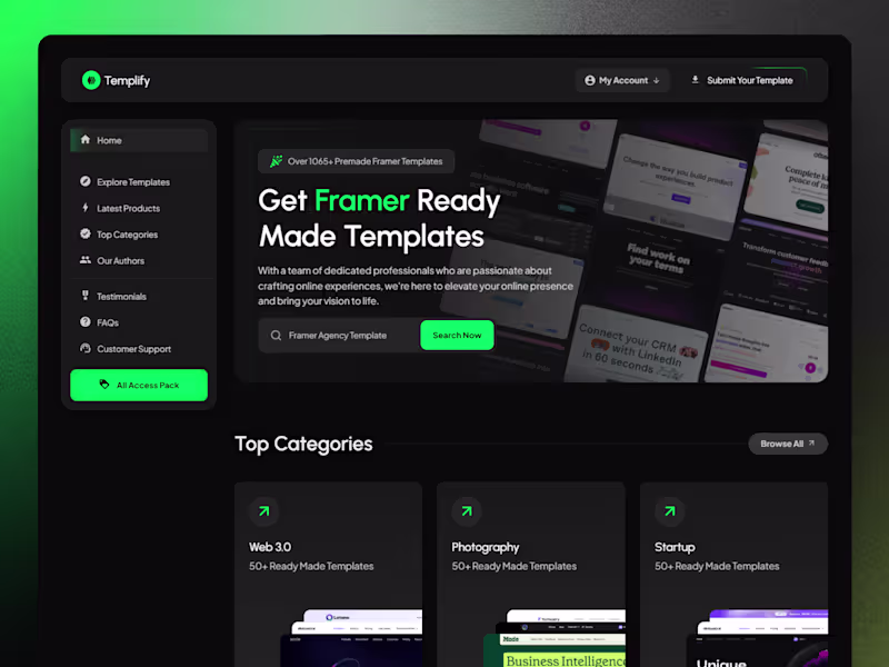 Cover image for Framer Custom Website (eCommerce/Membership/Saas)