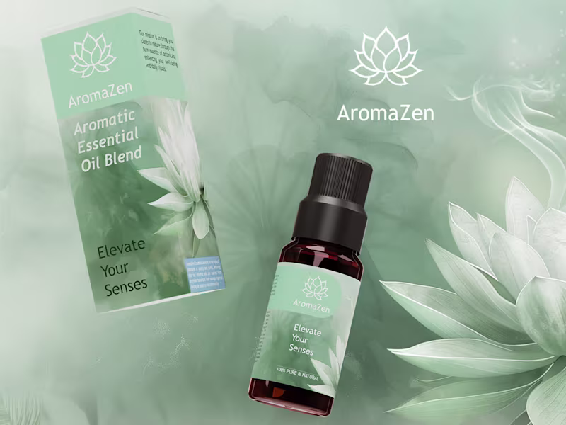 Cover image for 3d Packaging - Essential Oil Branding | Blender