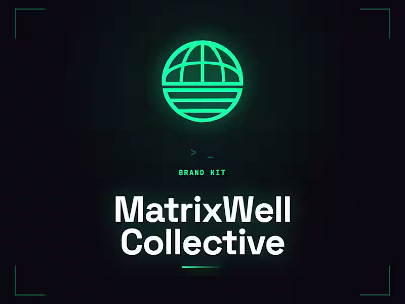 Cover image for MatrixWell Collective - Tech Agency Brand Kit