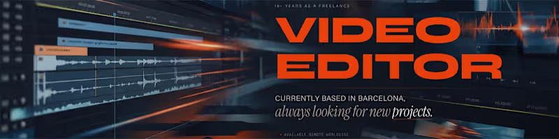 Cover image for Video Editing for Commercials & Brand Films