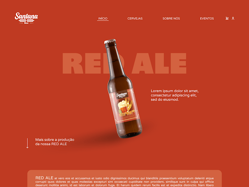 Cover image for Santana Beer - webdesign 