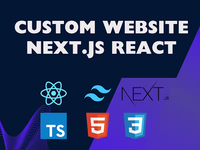 Cover image for Professional, High-Performance Websites with Next.js