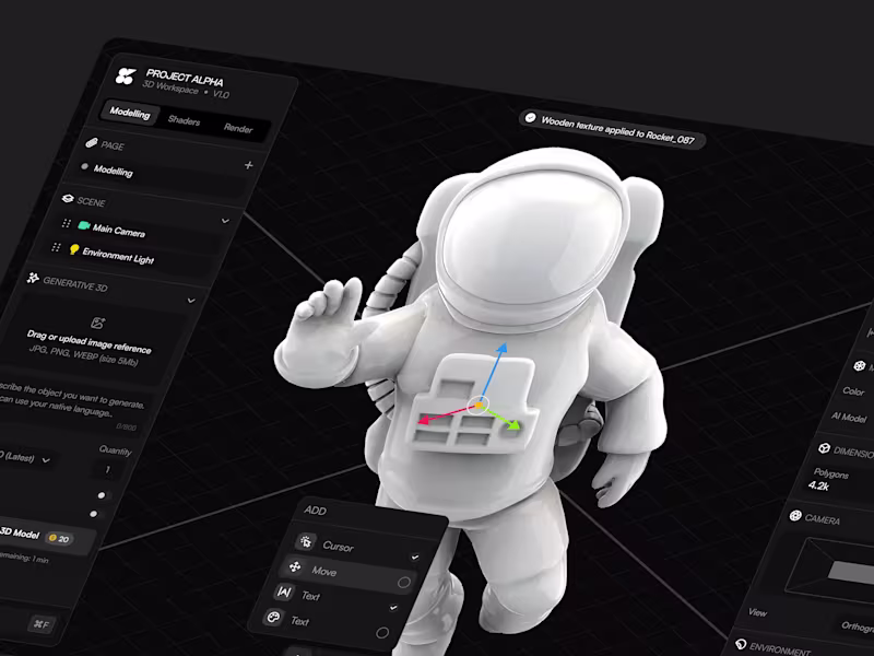 Cover image for 3D Builder Dashboard Design