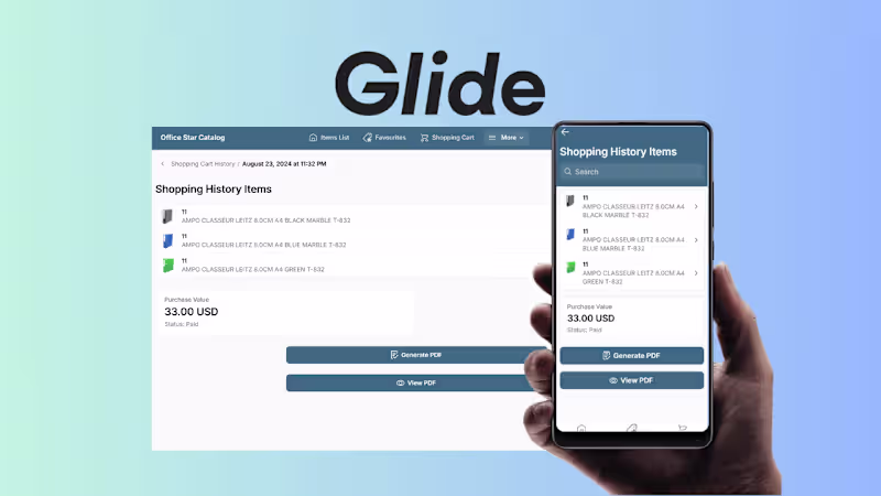 Cover image for Glide Shopping App