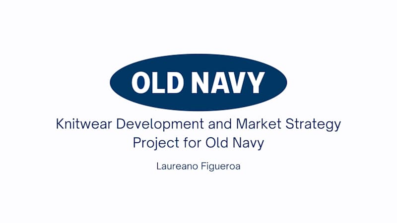 Cover image for Knitwear Development & Market Strategy for Old Navy