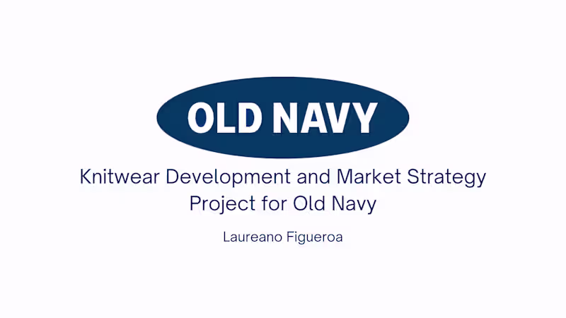 Cover image for Knitwear Development & Market Strategy for Old Navy