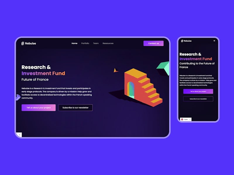 Cover image for Nebulae Webflow website creation