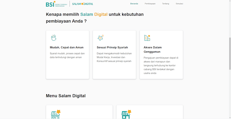 Cover image for Financial Support Web for SMEs (Salam Digital)