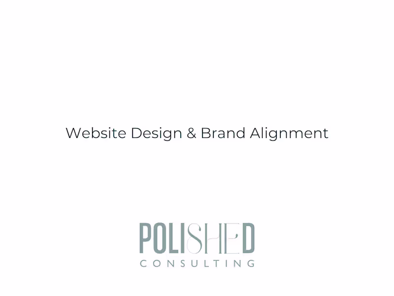 Cover image for WEBSITE DESIGN AND BRAND ALIGNMENT