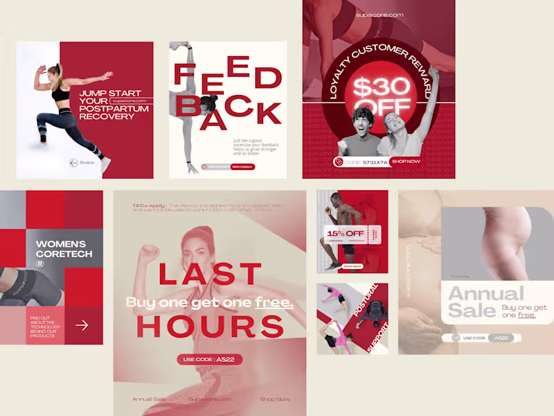 Cover image for Supacore — SOCIAL MEDIA ADS DESIGN