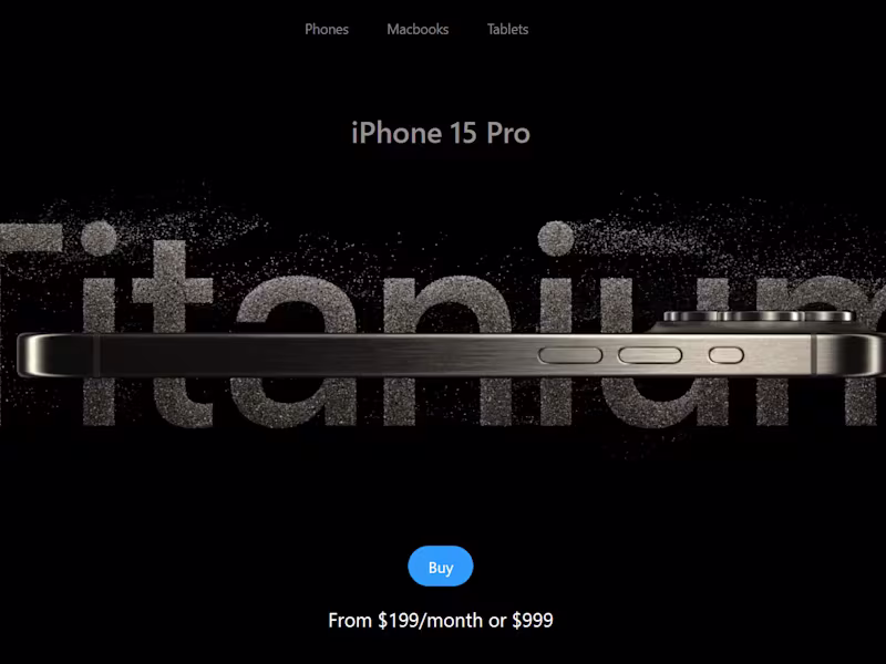 Cover image for 3D IPhone Website