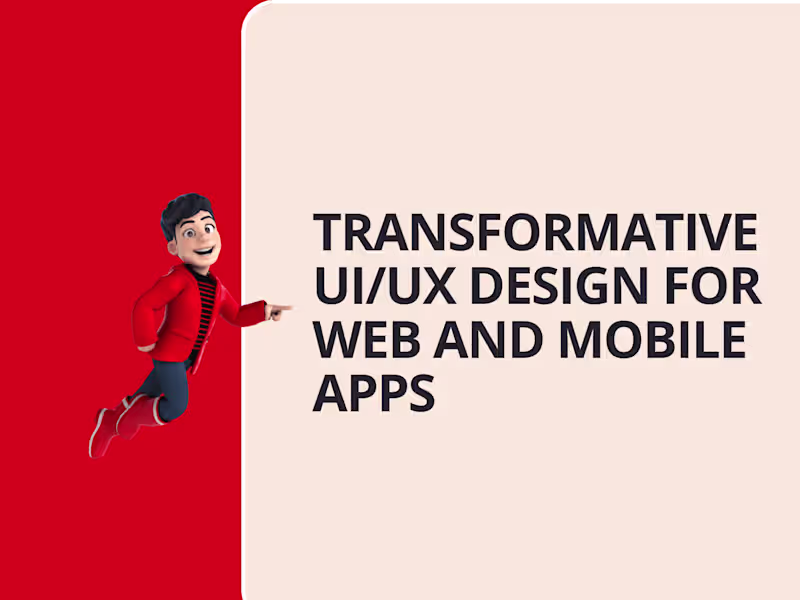 Cover image for Transformative UI/UX Design for Web and Mobile Apps