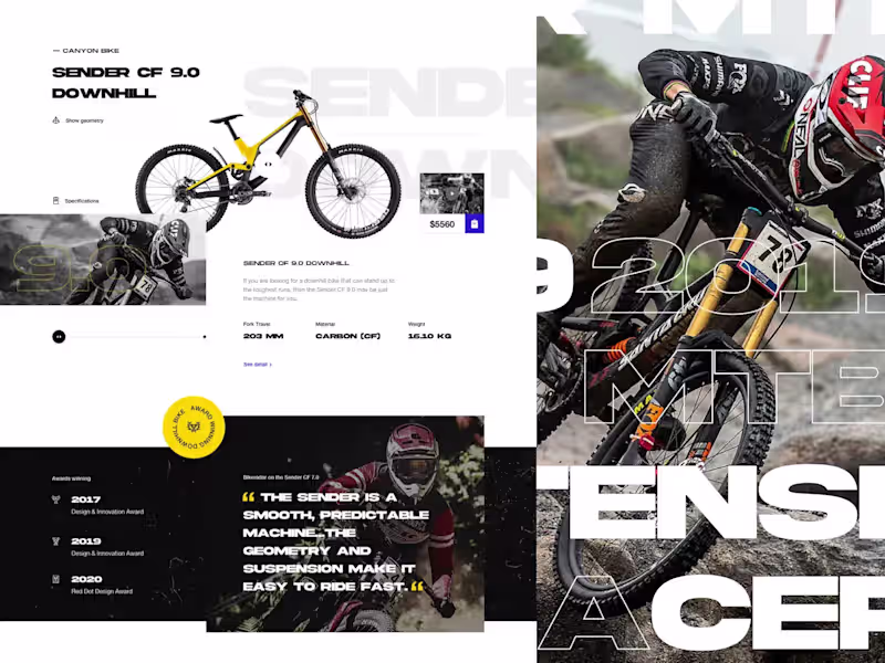 Cover image for Designing a Mountain Bike E-Commerce Website
