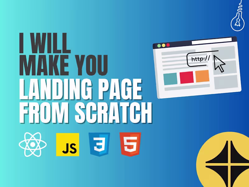Cover image for I will make you an Elegant Responsive Website from Scratch