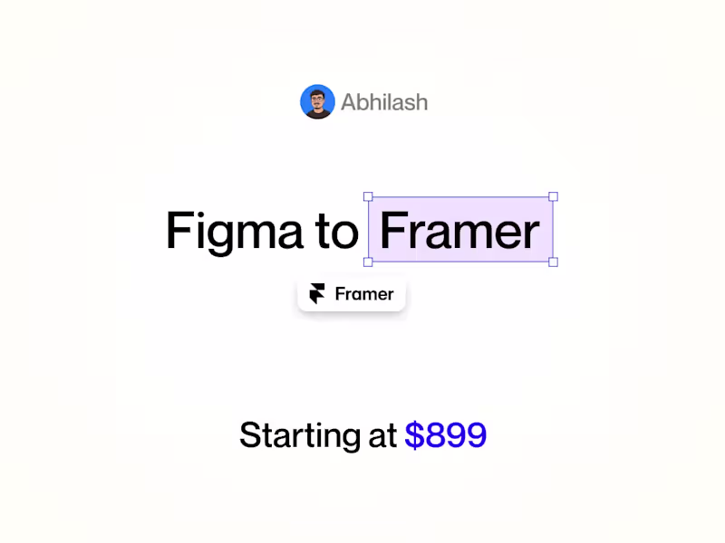 Cover image for Figma to Framer