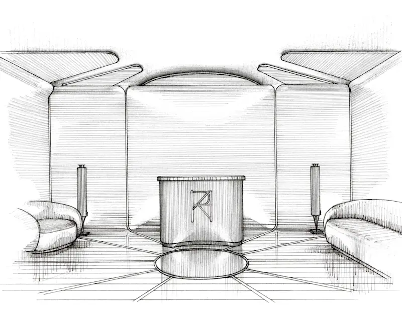 Cover image for Interior design illustration of a recording studio