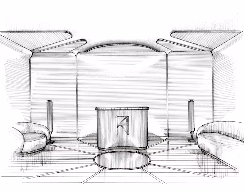 Cover image for Interior design illustration of a recording studio