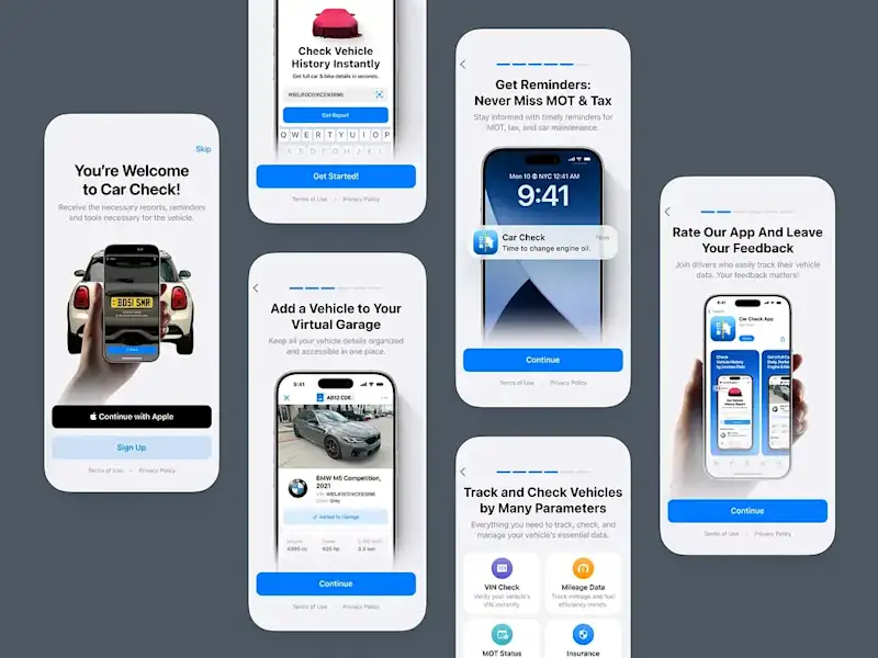 Cover image for Car Check App Onboarding