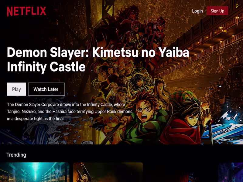 Cover image for Streaming Platform UI