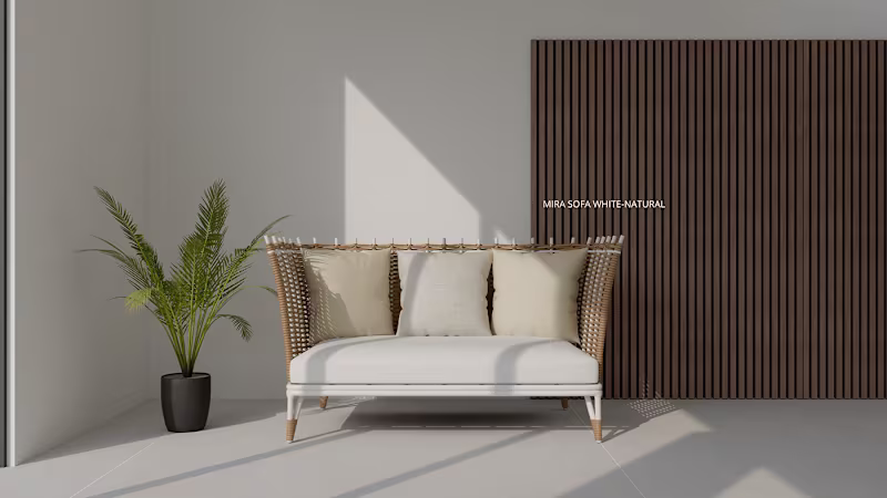 Cover image for MIRA SOFA white-natural :: Behance